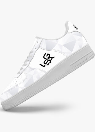 White Mesh Sneakers | Leather Mesh Sneakers | LIONSGALA Brands