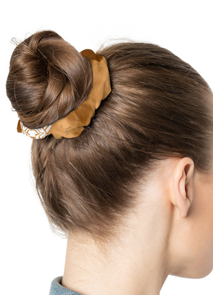 Lionsgala SmokedOut scrunchie in French beige with elastic band