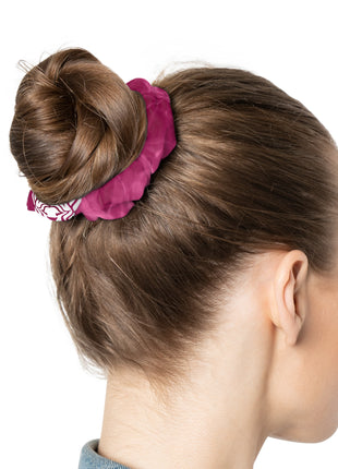 Lionsgala purple smoke scrunchie made of soft jersey-knit fabric