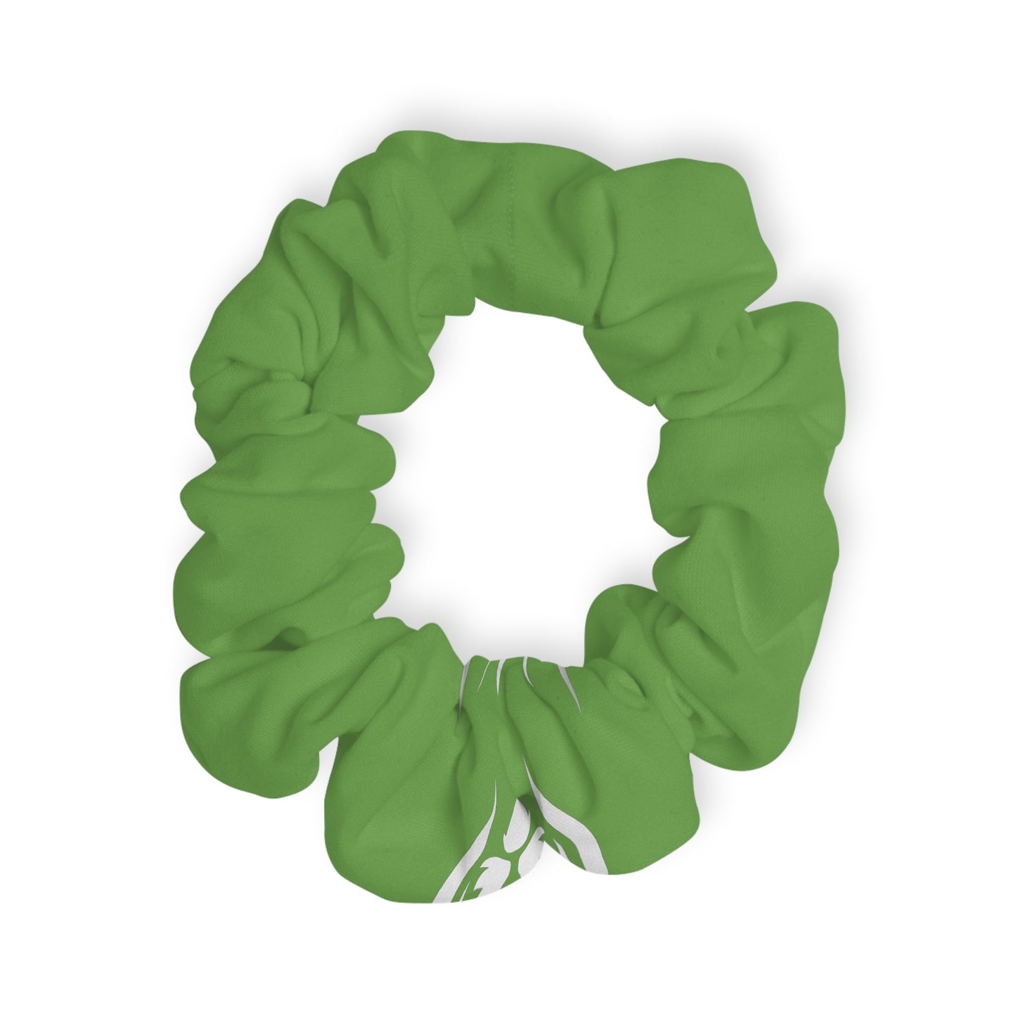 Lionsgala green scrunchie with elastic band