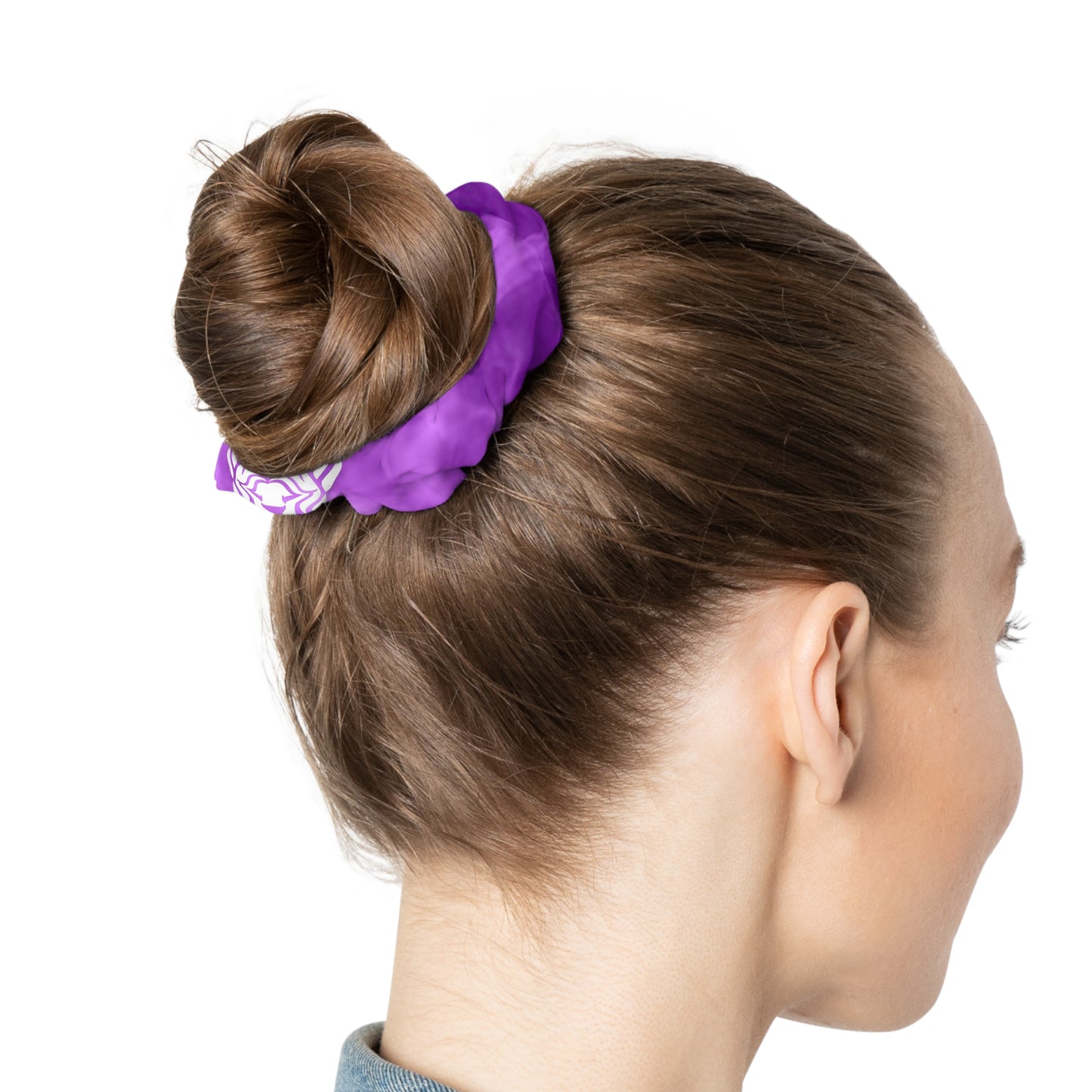 4.Lionsgala dark purple smoke Scrunchie