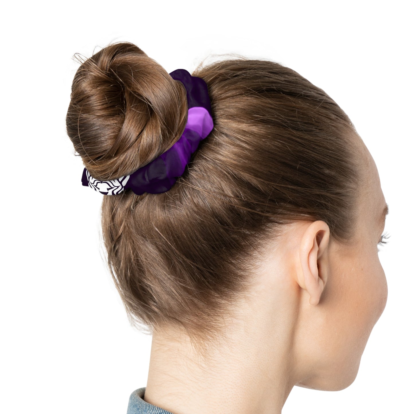 1.Lionsgala dark purple smoke Scrunchie