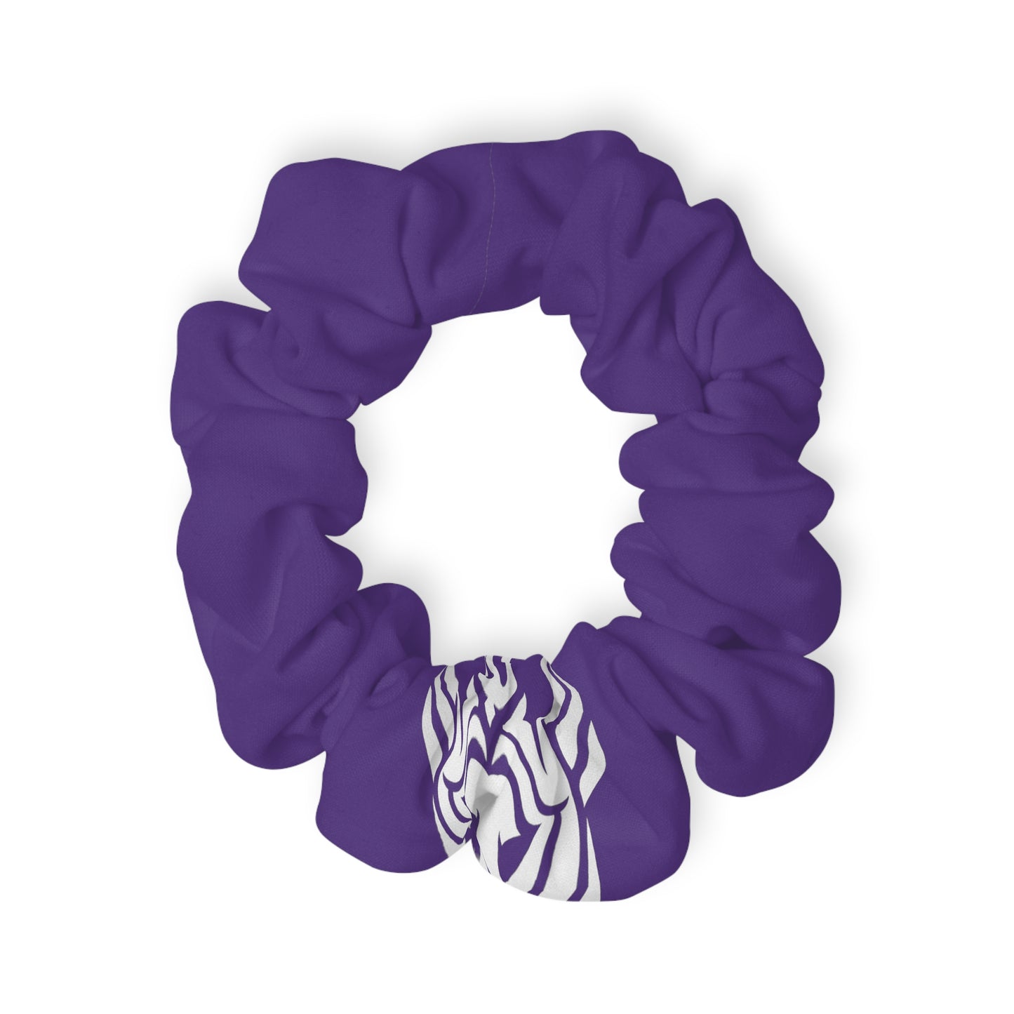 Lionsgala purple scrunchie with soft elastic band