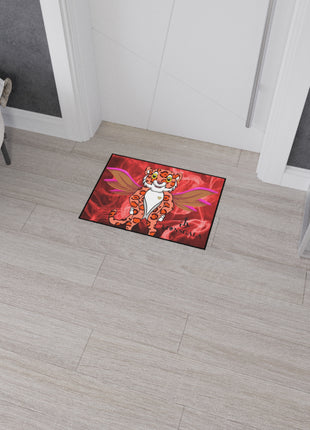 LIONSGALA Heavy Duty Red Hot Floor Mat with non-slip backing