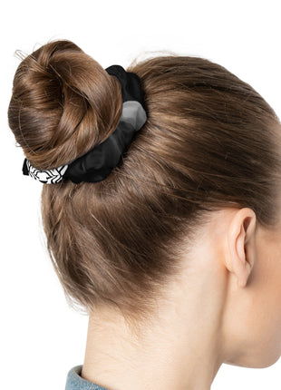 Lionsgala dark grey scrunchie with elastic band