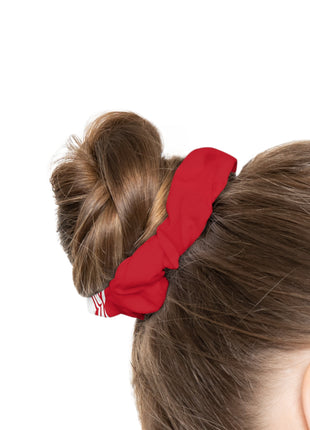 Lionsgala dark red scrunchie with elastic band