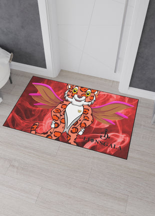 LIONSGALA Heavy Duty Red Hot Floor Mat with non-slip backing