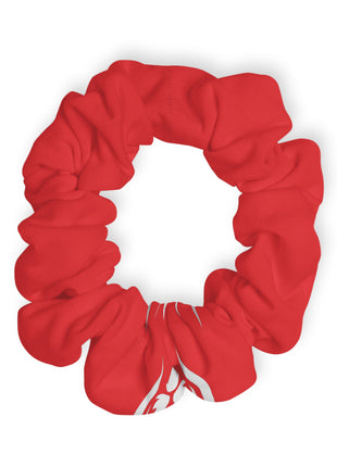 Lionsgala red scrunchie with elastic band