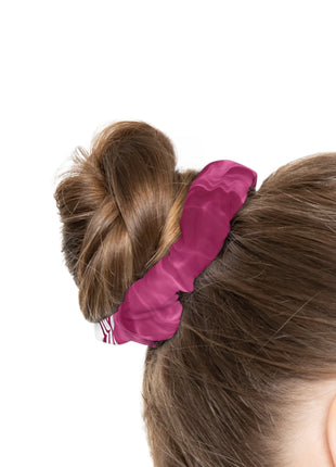 Lionsgala purple smoke scrunchie made of soft jersey-knit fabric