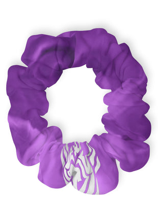 Lionsgala dark purple smoke scrunchie with elastic band