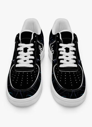 Black Neon Sneakers | Leather Sports Sneakers | LIONSGALA Brands