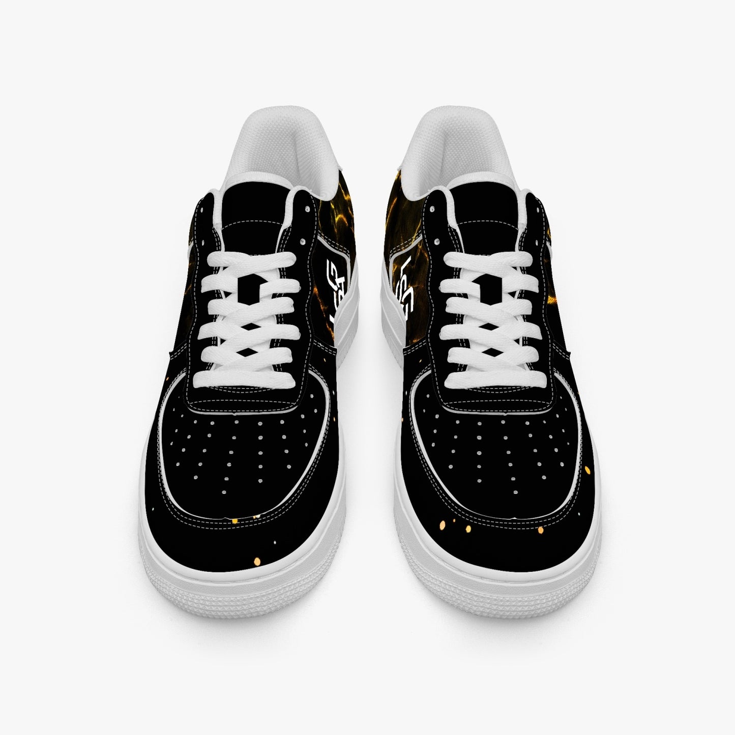 1. LSGA Dorado bolted Gold Sneakers