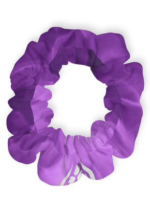 Lionsgala dark purple smoke scrunchie with elastic band