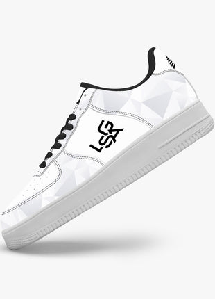 White Mesh Sneakers | Leather Mesh Sneakers | LIONSGALA Brands