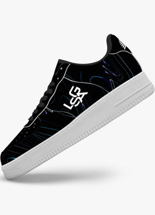 Black Neon Sneakers | Leather Sports Sneakers | LIONSGALA Brands