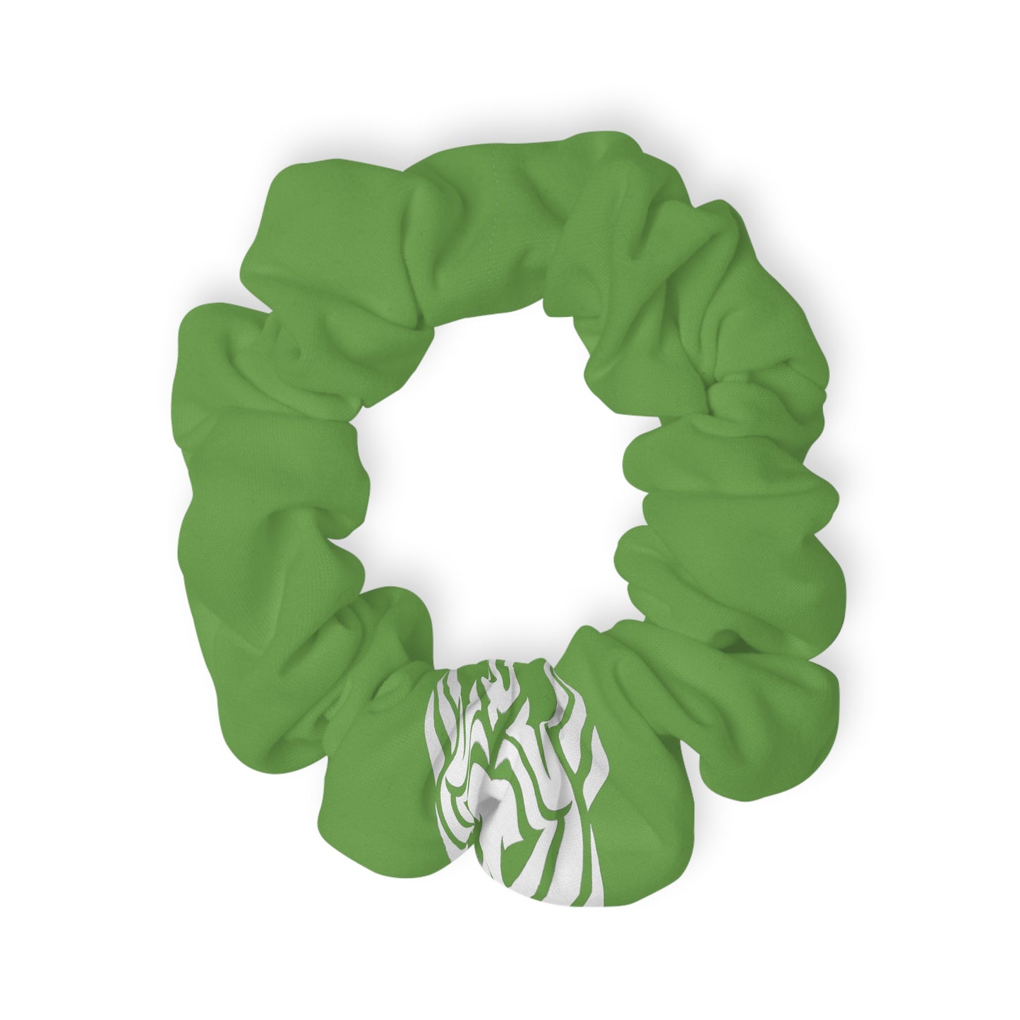 Lionsgala green scrunchie with elastic band