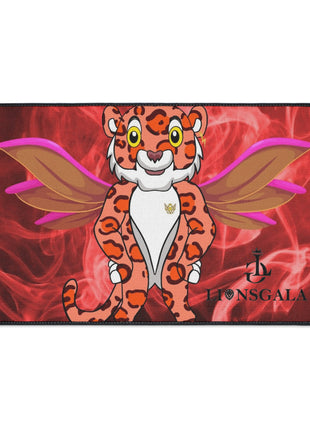 LIONSGALA Heavy Duty Red Hot Floor Mat with non-slip backing