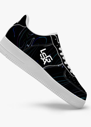 Black Neon Sneakers | Leather Sports Sneakers | LIONSGALA Brands