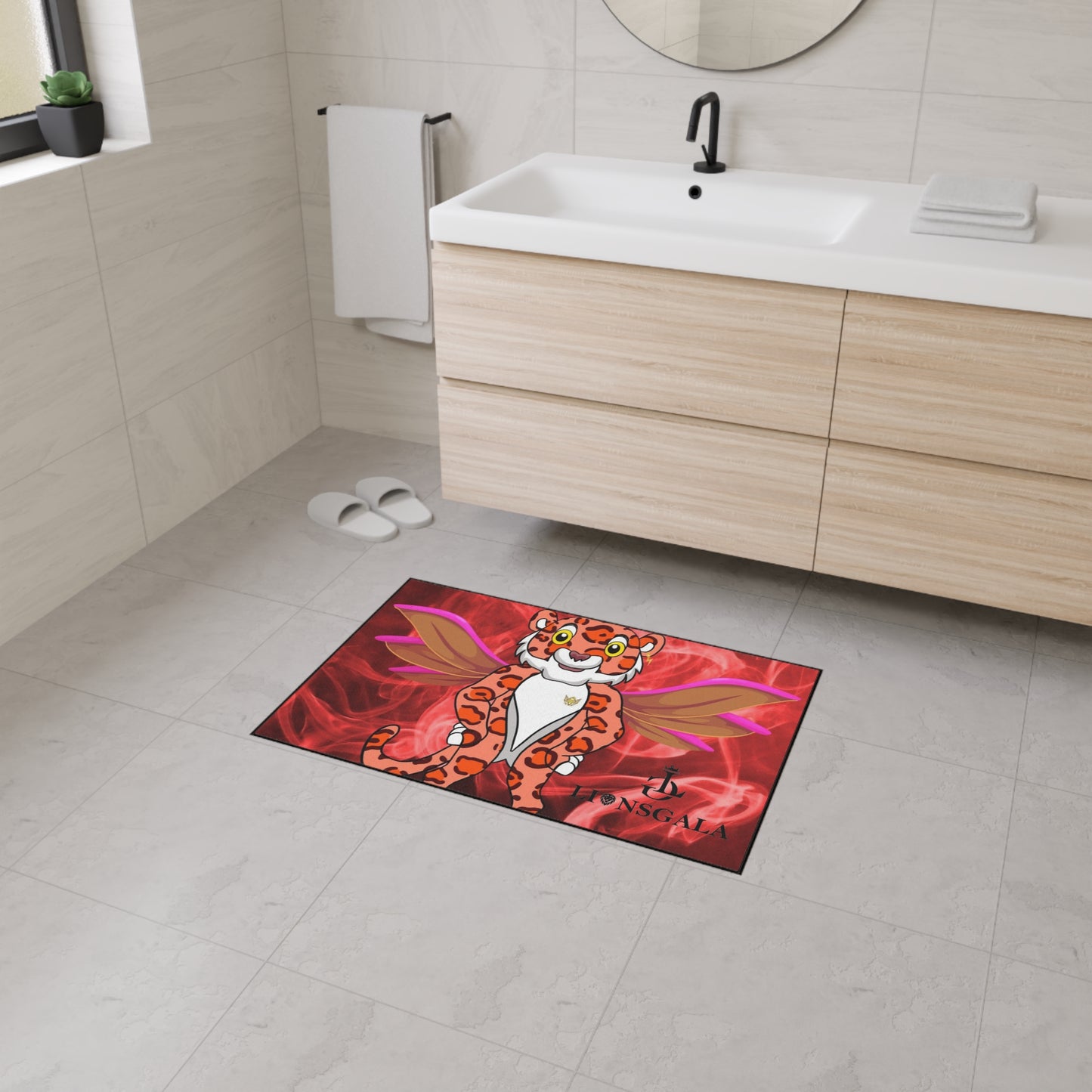 1.LIONSGALA Heavy Duty Red Hot Floor Mat