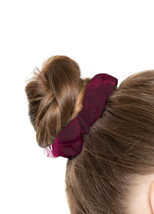 Loinsgala Purple smoke scrunchie with soft elastic band
