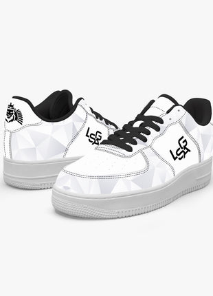 White Mesh Sneakers | Leather Mesh Sneakers | LIONSGALA Brands