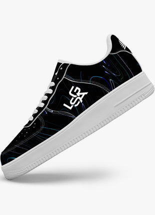 Black Neon Sneakers | Leather Sports Sneakers | LIONSGALA Brands