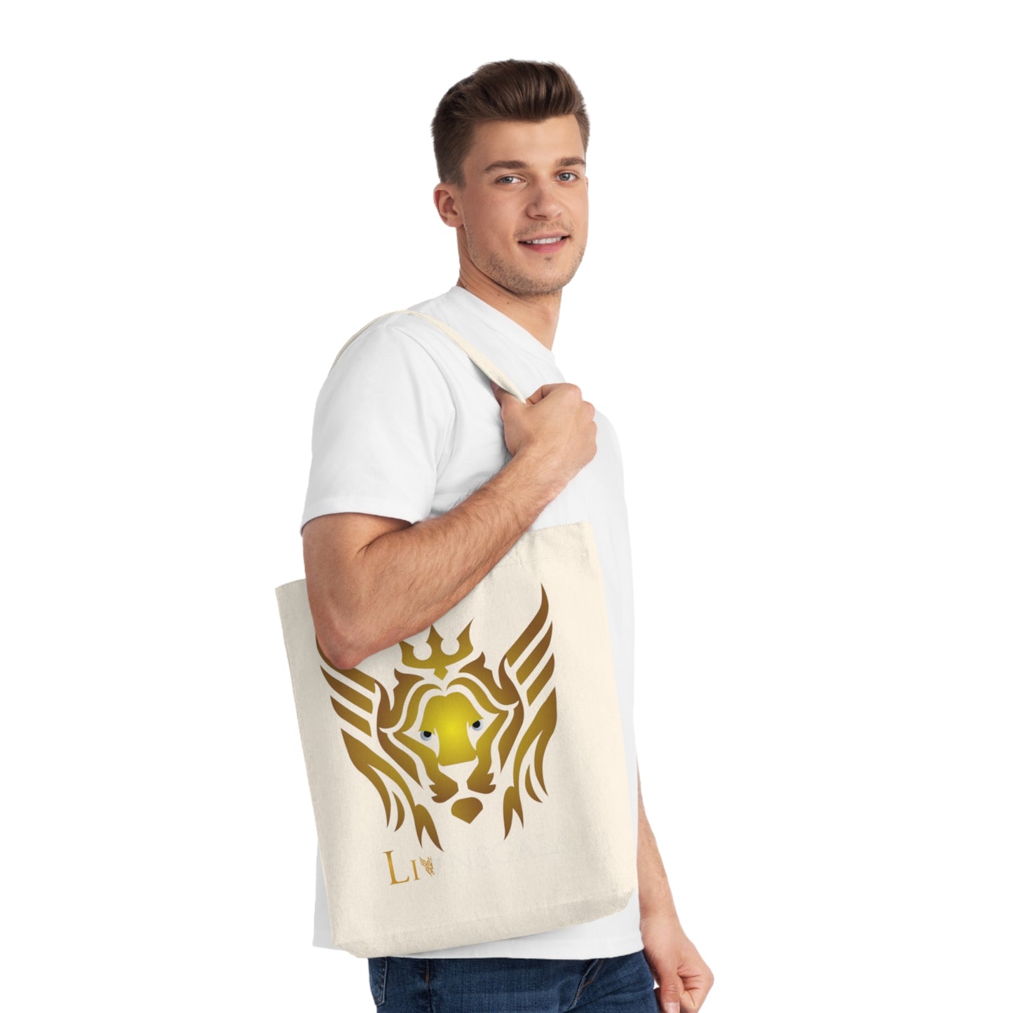 Lionsgala Golden Royalties Crown woven tote bag