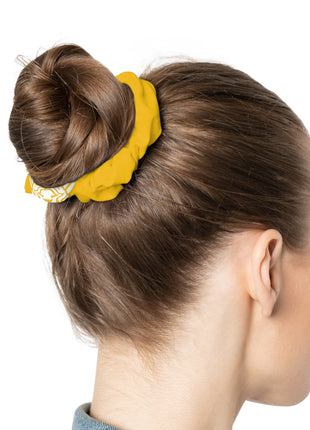 Lionsgala yellow scrunchie with elastic band