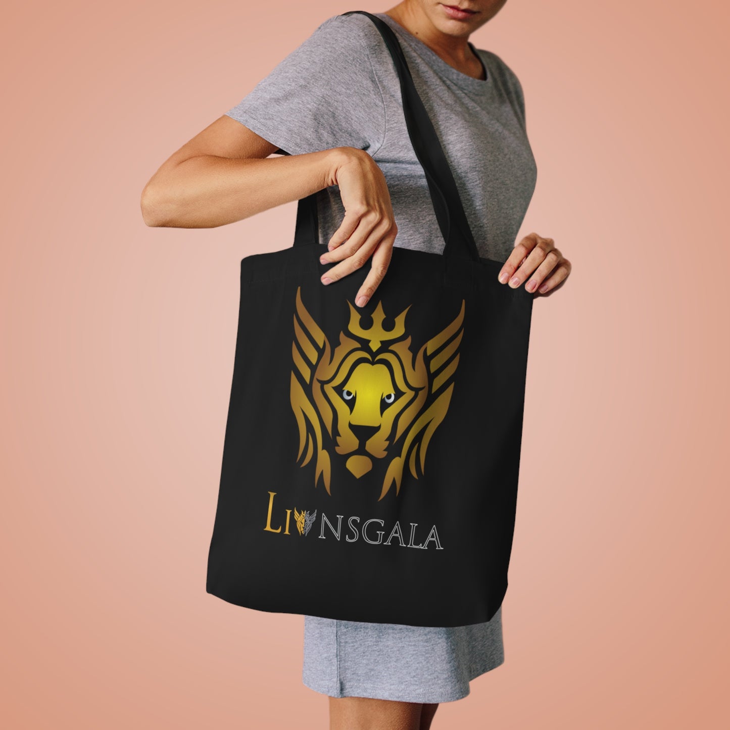 Golden Royalties Crown Cotton Tote Bag