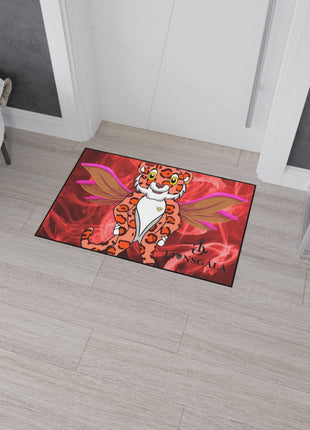 LIONSGALA Heavy Duty Red Hot Floor Mat with non-slip backing