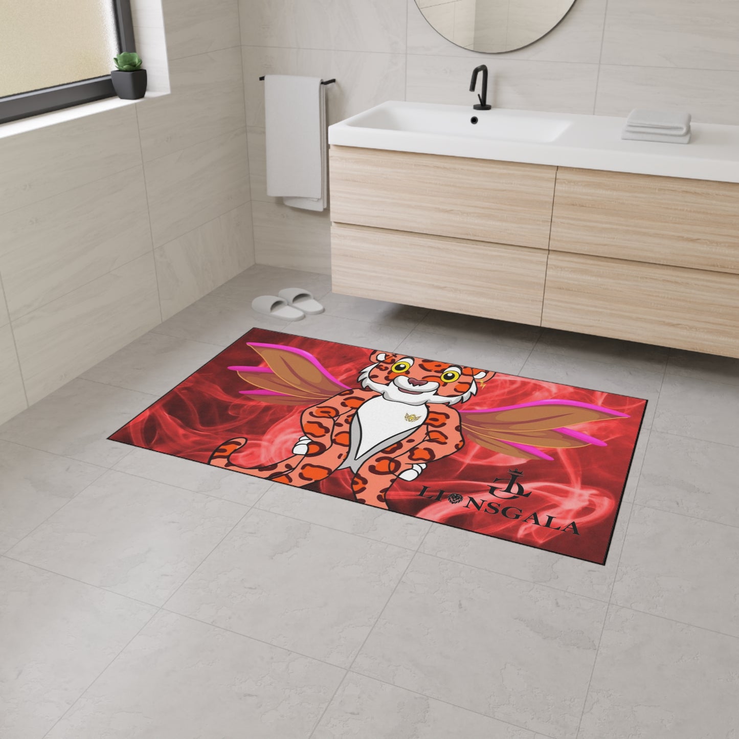 1.LIONSGALA Heavy Duty Red Hot Floor Mat