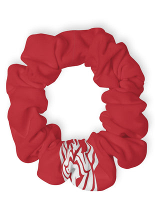 Lionsgala dark red scrunchie with elastic band