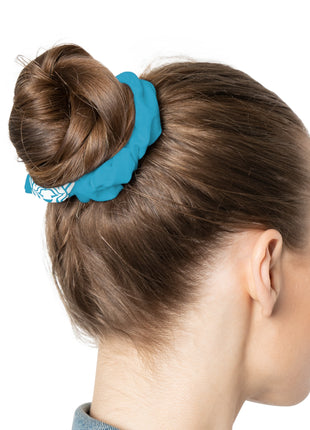 Lionsgala turquoise scrunchie with elastic band