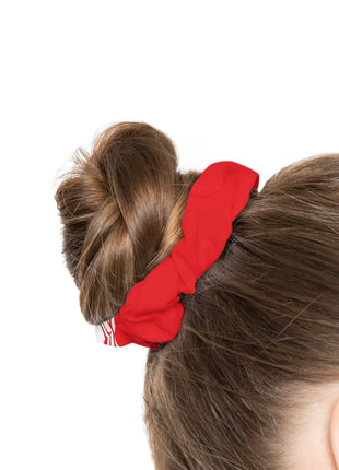 Lionsgala red scrunchie with elastic band