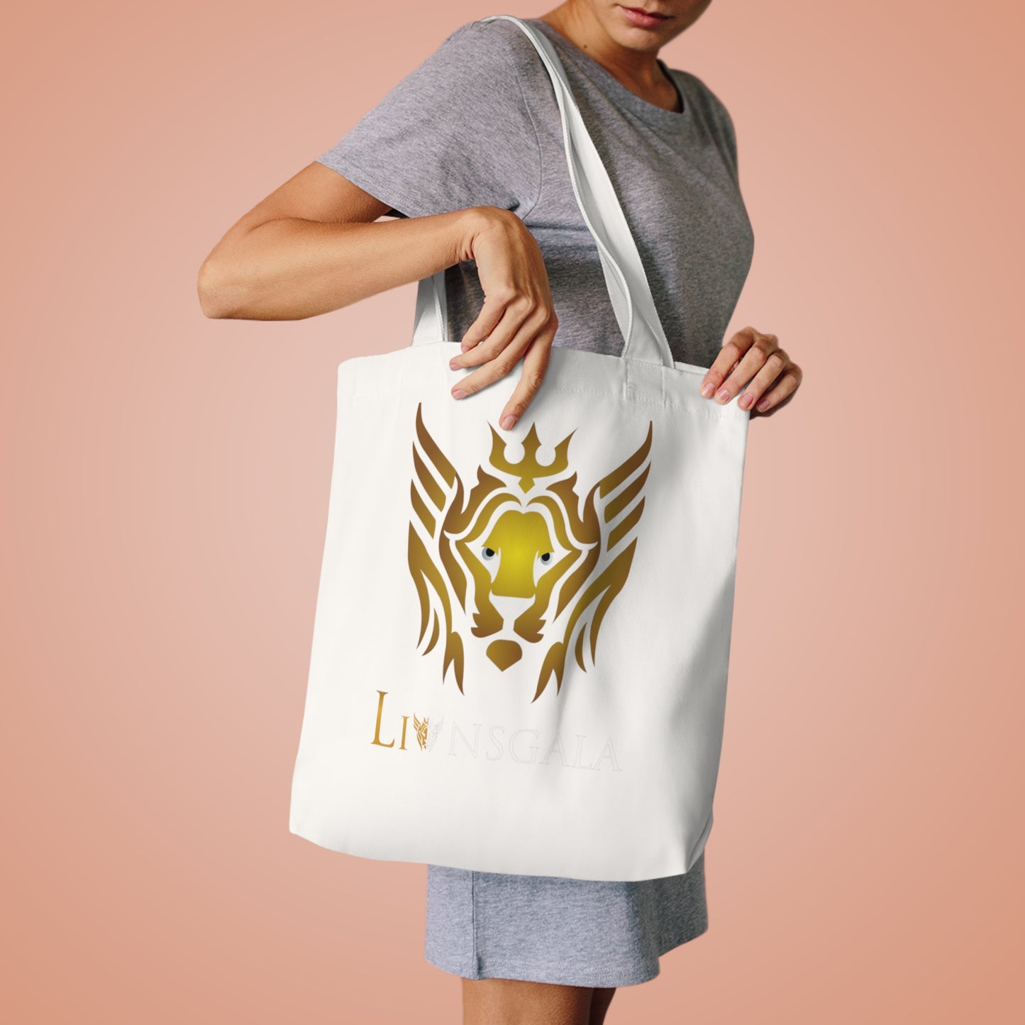 Golden Royalties Crown Cotton Tote Bag