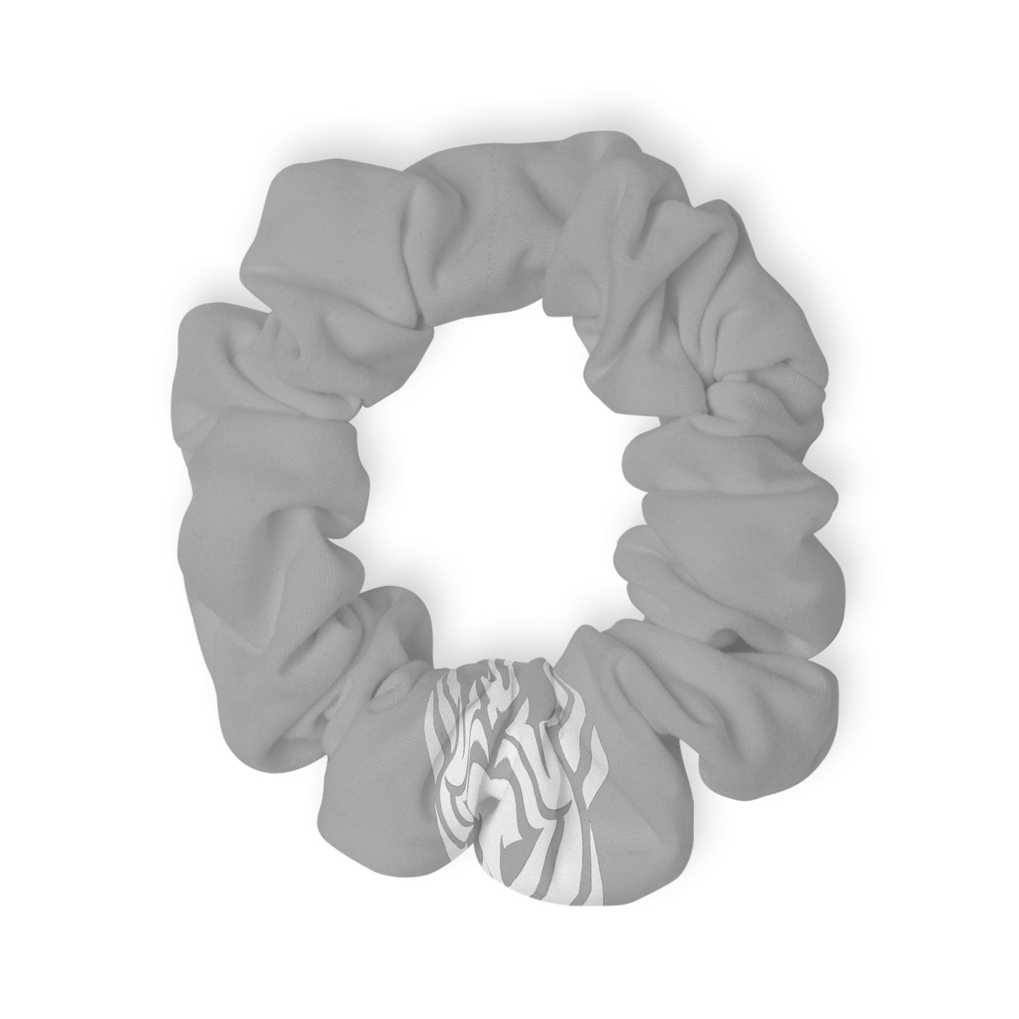 Lionsgala light gray scrunchie with elastic band