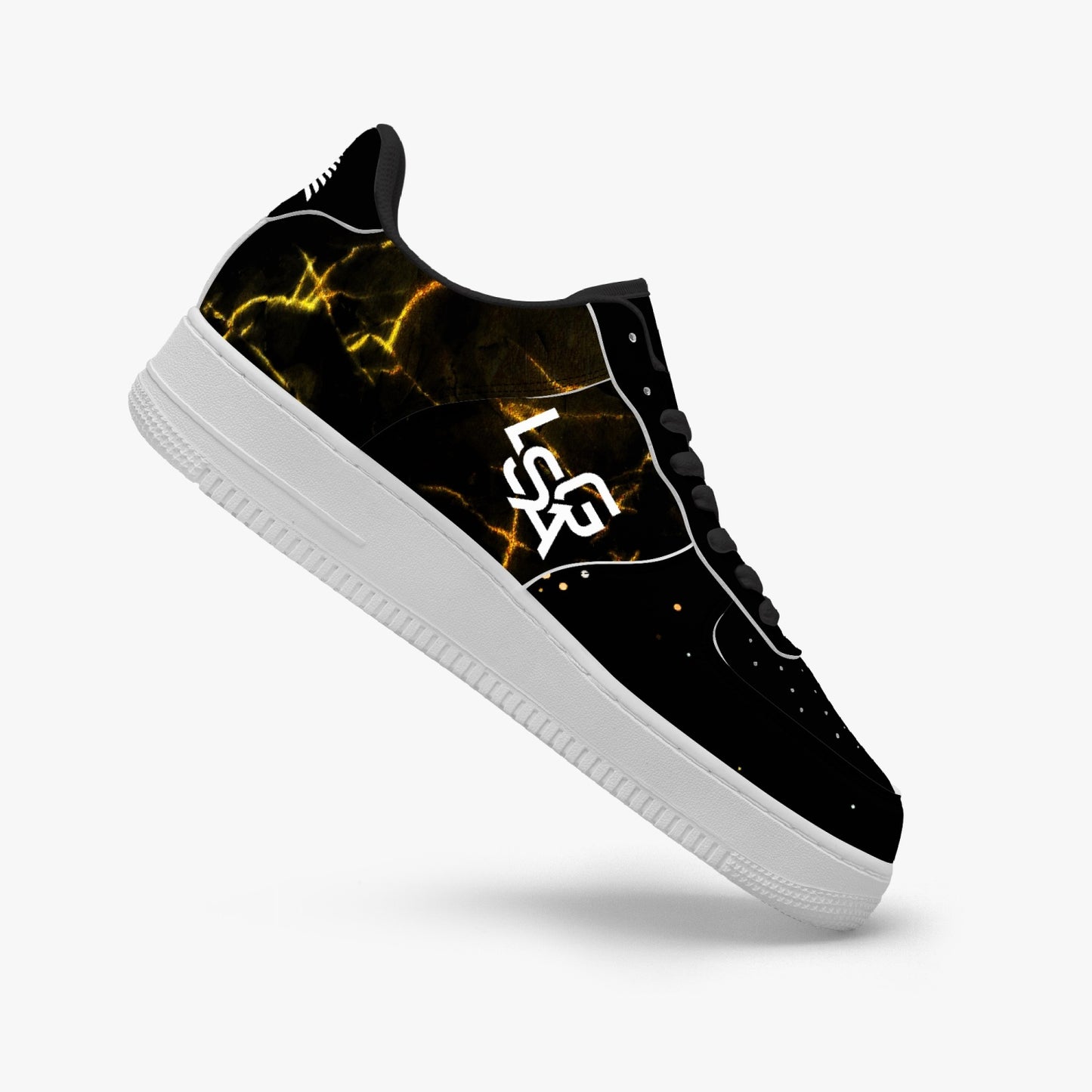 1. LSGA Dorado bolted Gold Sneakers