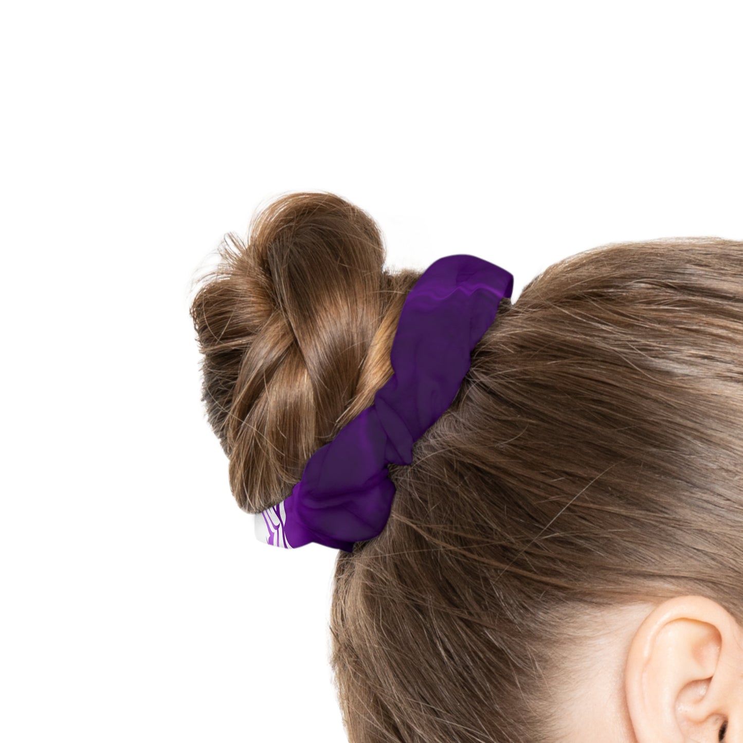 2.Lionsgala dark purple smoke Scrunchie