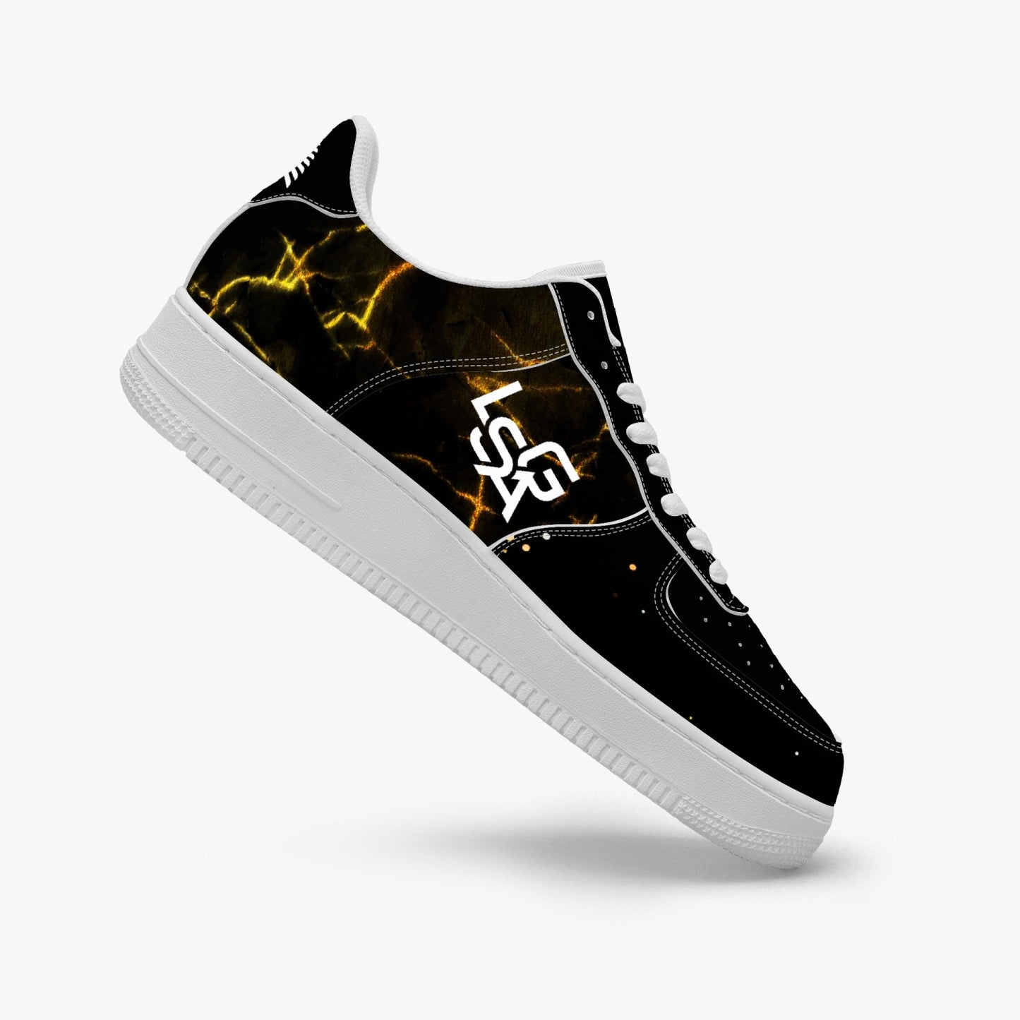 1. LSGA Dorado bolted Gold Sneakers