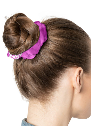 Lionsgala purple smoke scrunchie with elastic band