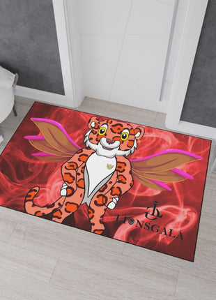 LIONSGALA Heavy Duty Red Hot Floor Mat with non-slip backing