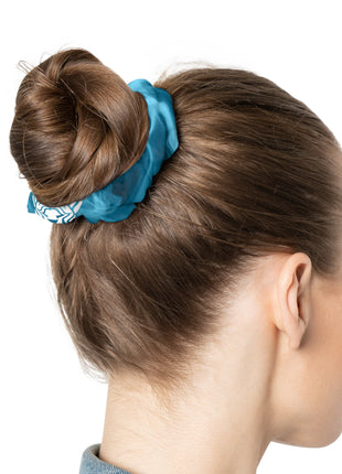 Lionsgala SmokedOut denim scrunchie with elastic band