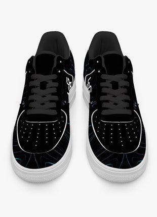 Black Neon Sneakers | Leather Sports Sneakers | LIONSGALA Brands