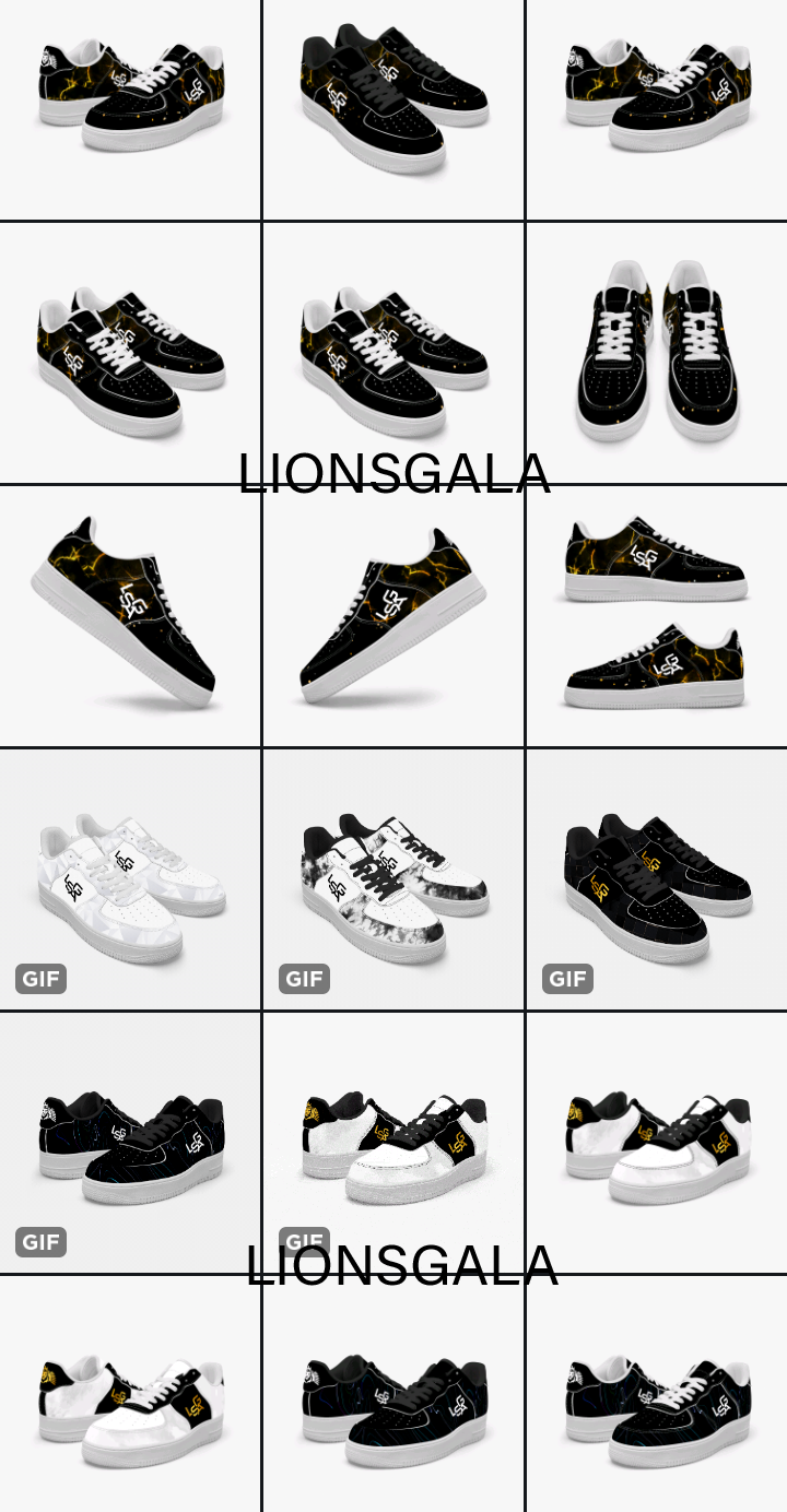 1. LSGA Dorado bolted Gold Sneakers