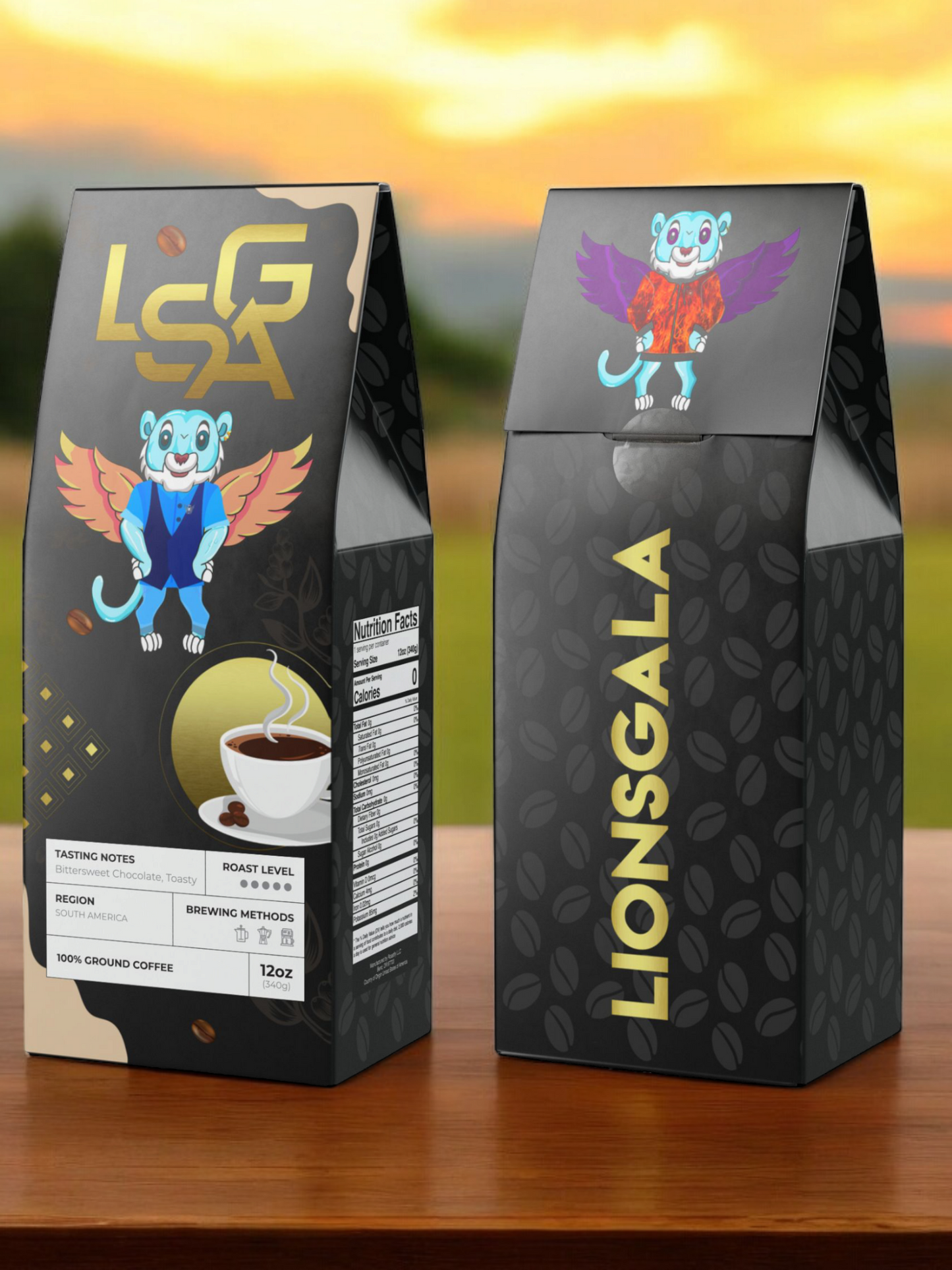 Dark French roast Single Origin Coffee | South America | LSGA #162 | #250 Size: Whole bean or ground