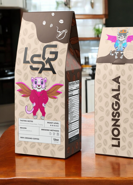 12oz Coffee Bag | Dark French Roast Coffee | LIONSGALA Brands