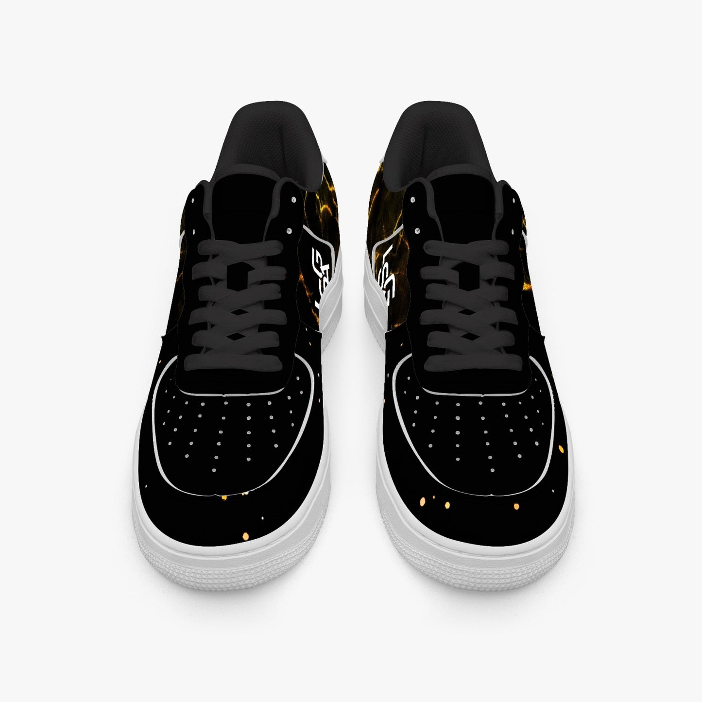 1. LSGA Dorado bolted Gold Sneakers