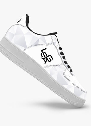 White Mesh Sneakers | Leather Mesh Sneakers | LIONSGALA Brands