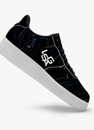 Black Neon Sneakers | Leather Sports Sneakers | LIONSGALA Brands